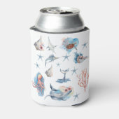 Schöne Ozeantiere Beschreibung können kühlen Dosenkühler (Kanne Rückseite)