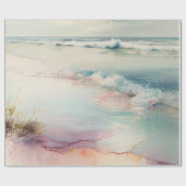 Schöne Ozeanwellen Geschenkpapier (Flach)