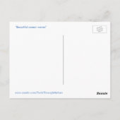 Schöne Ozeanwellen Postkarte (Rückseite)