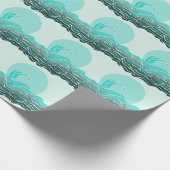 Schöne Ozeanwellen und Sonnenuntergang Geschenkpapier (Ecke)