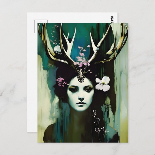 Schöne Paganmalerei Postkarte (Vorne/Hinten)