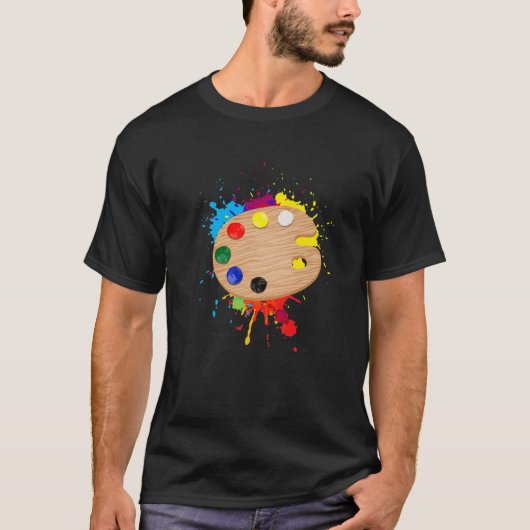 Schöne Palettenkunst für Kinder Männer Frauen Male T-Shirt (Vorderseite)