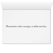 Schöne Palm Tree Beach Hochzeitstisch Zelt Cards (Innenansicht Horizontal (Unten))