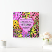 SCHÖNE PALMA 23-DESIGN QUADRATISCHE WANDUHR (Zuhause)