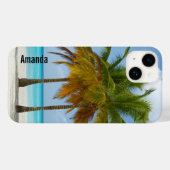 Schöne Palmen an einem tropischen Strand Case-Mate iPhone Hülle (Rückseite (Horizontal))