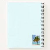 Schöne Palmen an einem tropischen Strand Notizblock (Rückseite)
