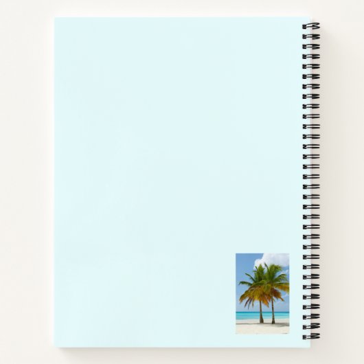 Schöne Palmen an einem tropischen Strand Notizblock (Rückseite)