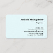 Schöne Palmen an einem tropischen Strand Visitenkarte (Rückseite)