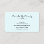 Schöne Palmen an einem tropischen Strand Visitenkarte (Rückseite)