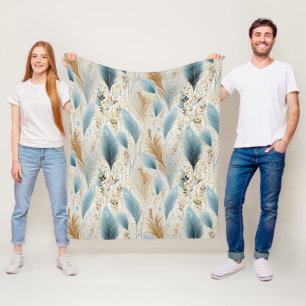 Schöne Pampas Grass Fleecedecke