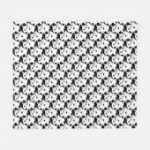 Schöne Panda Fleecedecke (Vorderseite (Horizontal))