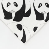 Schöne Panda Fleecedecke (Ecke)