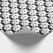Schöne Panda Geschenkpapier (Ecke)