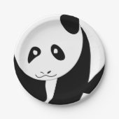 Schöne Panda Pappteller (Vorderseite)