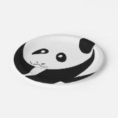 Schöne Panda Pappteller (Schrägansicht)