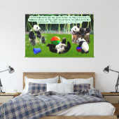 Schöne Panda-Schrift: Psalmen 16:11 Leinwanddruck (Insitu (Schlafzimmer))