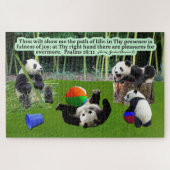 Schöne Panda-Schrift Puzzle Psalms 16:11 (Horizontal)