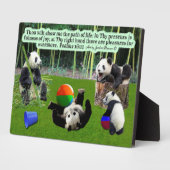 Schöne Panda Scripture Plaque Psalms 16:11 Fotoplatte (Seite)