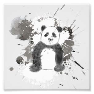 Schöne Panda-Skizze Fotodruck