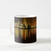 Schöne Panorama Miami Skyline Kaffeetasse (Vorderseite Links)