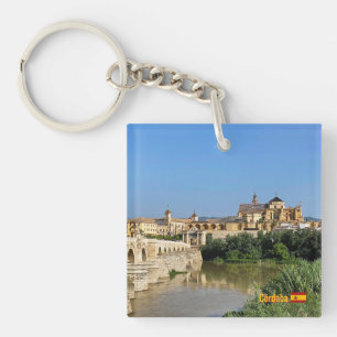 Schöne Panorama von Córdoba in Spanien, Reise Schlüsselanhänger