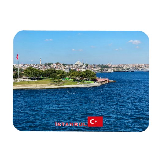 Schöne Panorama von Istanbul Reise Magnet (Horizontal)