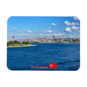 Schöne Panorama von Istanbul Reise Magnet
