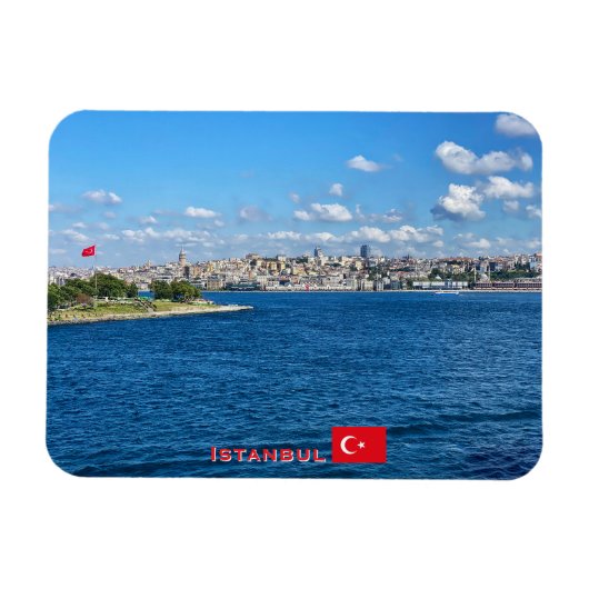 Schöne Panorama von Istanbul Reise Magnet (Horizontal)