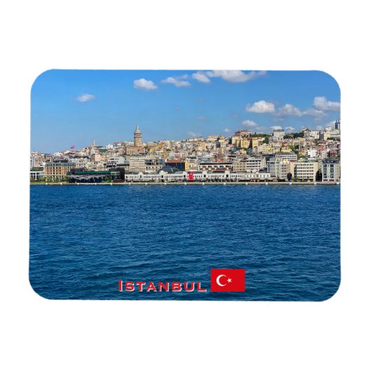 Schöne Panorama von Istanbul Reise Magnet (Horizontal)