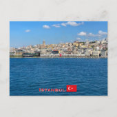 Schöne Panorama von Istanbul Reise Postkarte (Vorderseite)