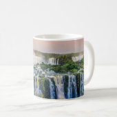 Schöne Panoramasicht auf einen Wasserfall Kaffeetasse (VorderseiteRechts)