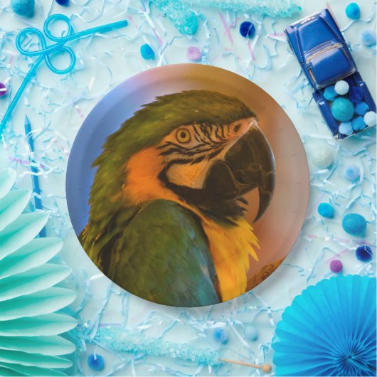 Schöne Papagepapierplatte Pappteller (Party)