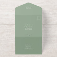 Schöne Papier Krane Sage Green Wedding