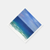 Schöne Papierservietten an der Küste (Ecke)