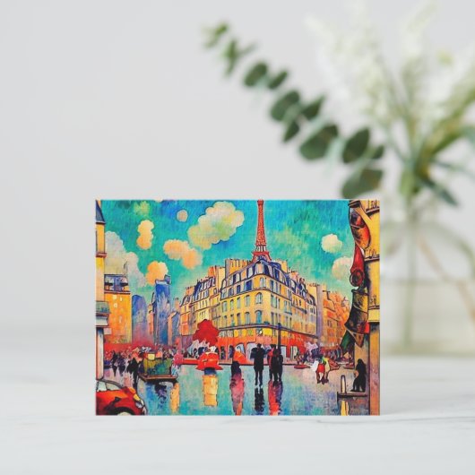 Schöne Pariser Postkarte (Stehend Vorderseite)