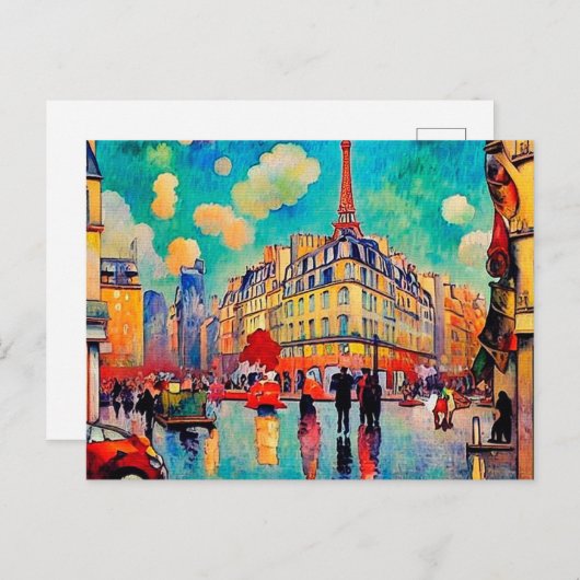 Schöne Pariser Postkarte (Vorne/Hinten)