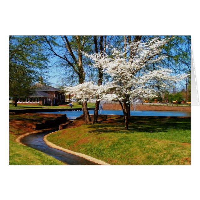 Schöne Parklandschaft (Vorderseite (Horizontal))