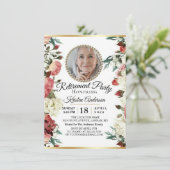 Schöne Party Einladung für die Blumenversorgung (Stehend Vorderseite)