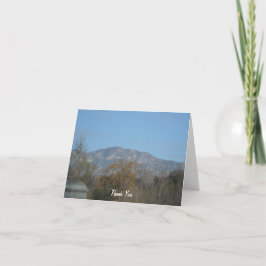 Schöne Pasadena-Berge Leere Dankeskarte
