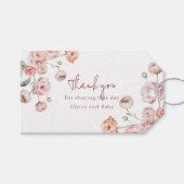 Schöne Pastel Babydusche Geschenkanhänger (Vorderseite (Horizontal))