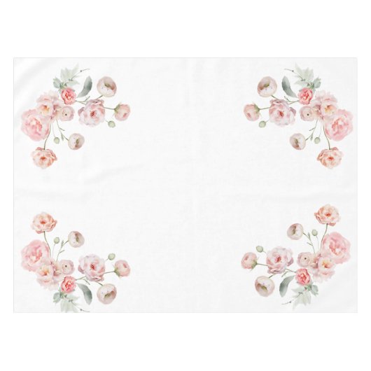 Schöne Pastel Babydusche Tischdecke (Vorderseite (Horizontal))