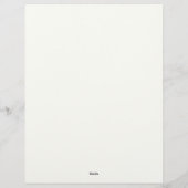 Schöne Pastel-Blume Briefbogen (Rückseite)