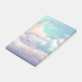 Schöne Pastel Candy Cotton Cloud Post-it Klebezettel (angewinkelt)