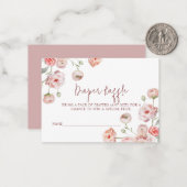 Schöne Pastel Diaper Raffle for Baby Mitteilungskarte (Vorderseite/Rückseite Beispiel)