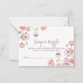 Schöne Pastel Diaper Raffle for Baby Mitteilungskarte (Vorderseite)