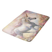 Schöne Pastel Gold Magical Unicorn Badematte (Schrägansicht)
