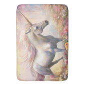 Schöne Pastel Gold Magical Unicorn Badematte (Vorderseite Vertikal)