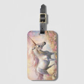 Schöne Pastel Gold Magical Unicorn Gepäckanhänger (Vorderseite Vertikal)