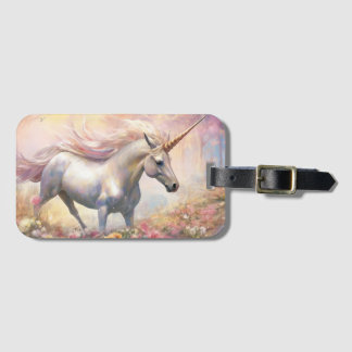 Schöne Pastel Gold Magical Unicorn Gepäckanhänger