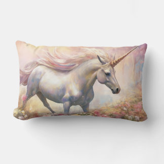 Schöne Pastel Gold Magical Unicorn Lendenkissen